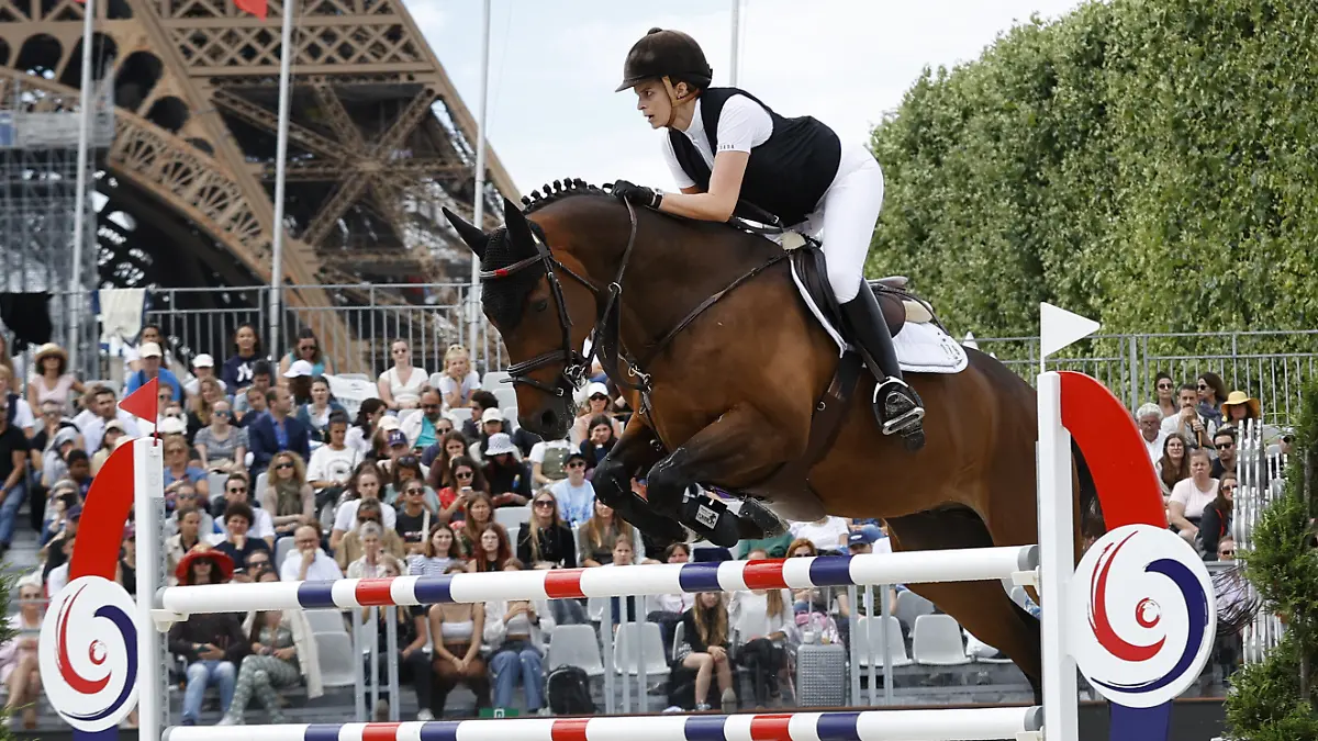 Athina Onassis beim Longines Paris Eiffel Jumping, im Juni 2022.