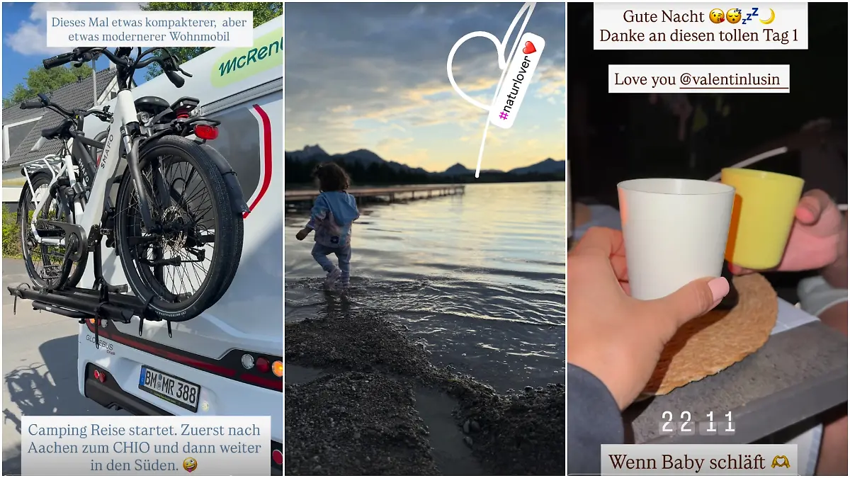 „Let’s Dance”-Profitänzerin Renata Lusin teilt auf ihrem Instagram-Kanal tolle Eindrücke des Camping-Urlaubs.