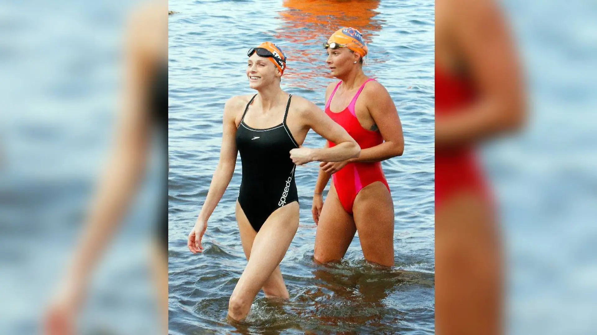 2011 traten Franziska van Almsick und Charlène Wittstock zusammen bei dem Schwimmwettbewerb Midmar Mile in Südafrika an.