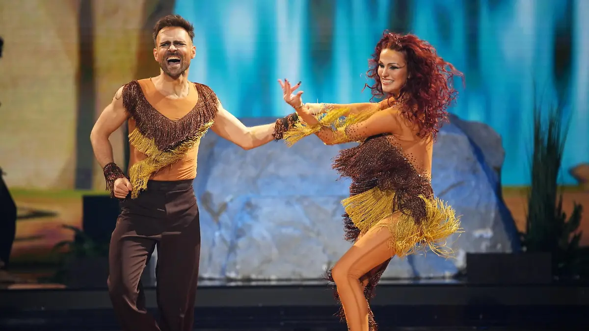 Katja Kalugina und Vadim Garbuzov mit ihrer Kür. Emotion: Mut