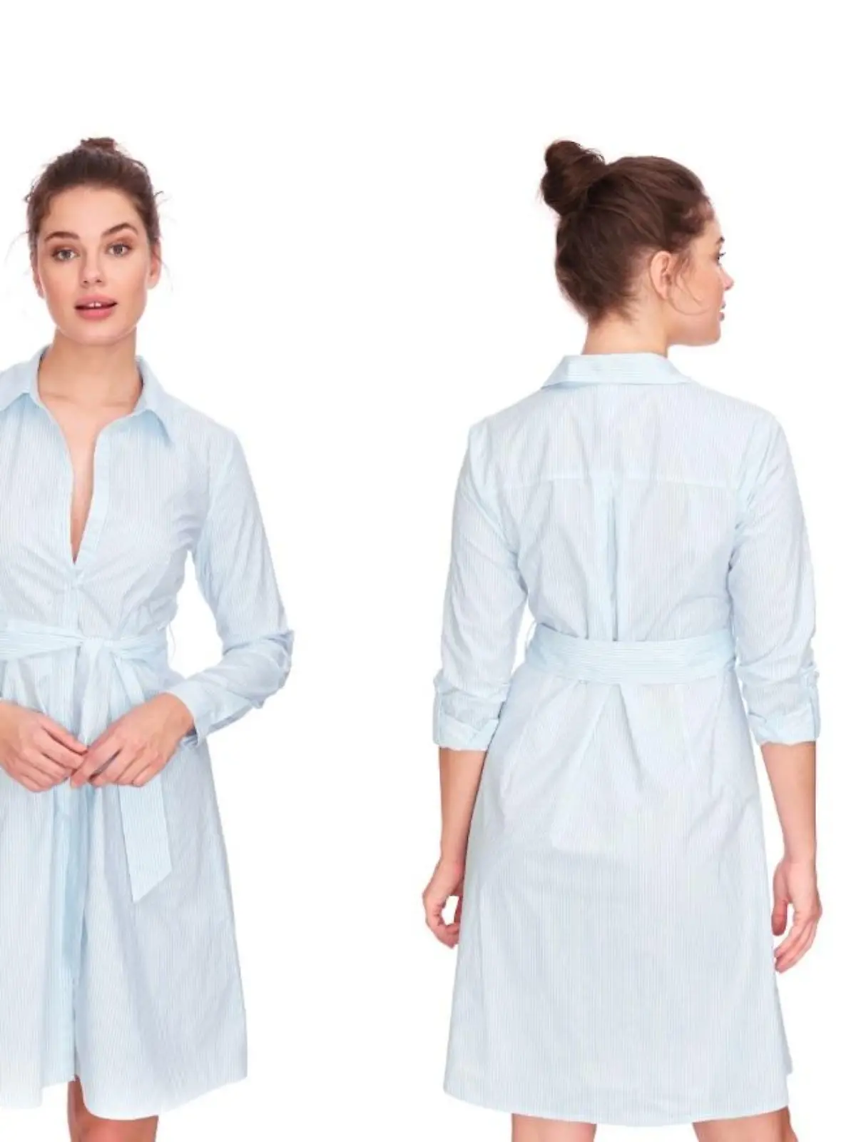 Blau-weiß gestreiftes Hemdkleid aus der Gina Collection.