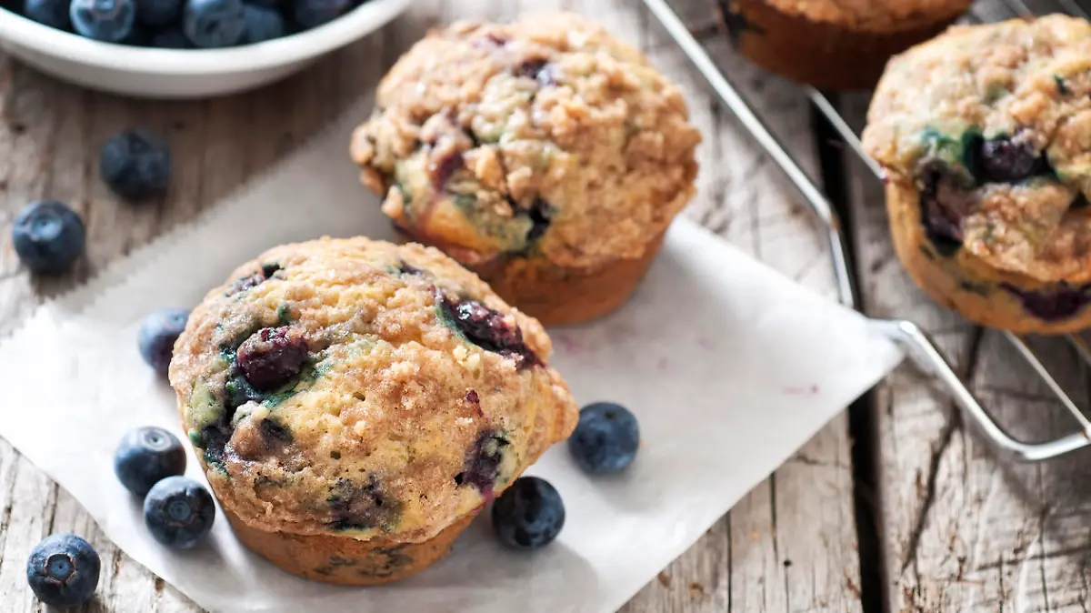 Heidelbeermuffins ohne Zucker