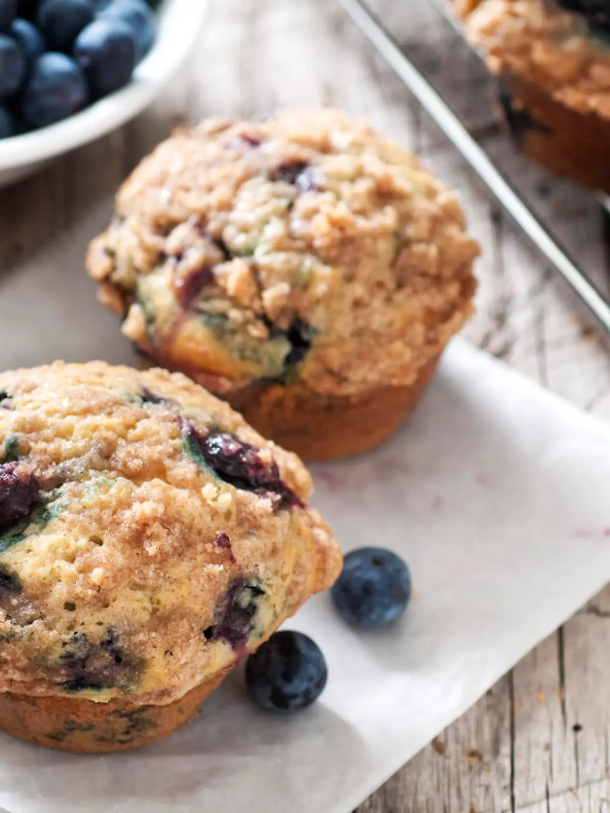 Heidelbeermuffins ohne Zucker