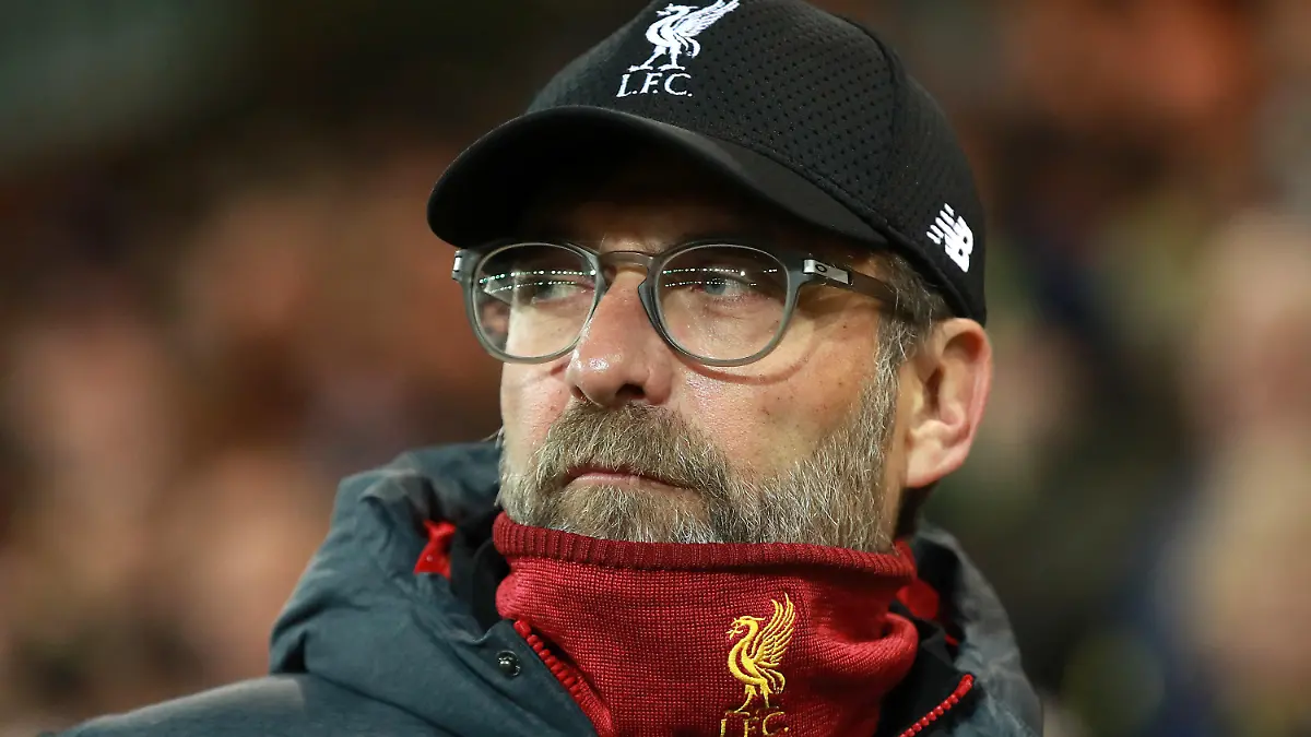 ARCHIV - 15.02.2020, Großbritannien, Norwich: Fußball: Premier League, England, Norwich City - FC Liverpool, 26. Spieltag, im Carrow Road Station: Jürgen Klopp aus Deutschland, Trainer von FC Liverpool. (zu dpa: «Medien: Premier-League-Clubs wollen Saison im Juni beenden») Foto: Adam Davy/PA Wire/dpa +++ dpa-Bildfunk +++