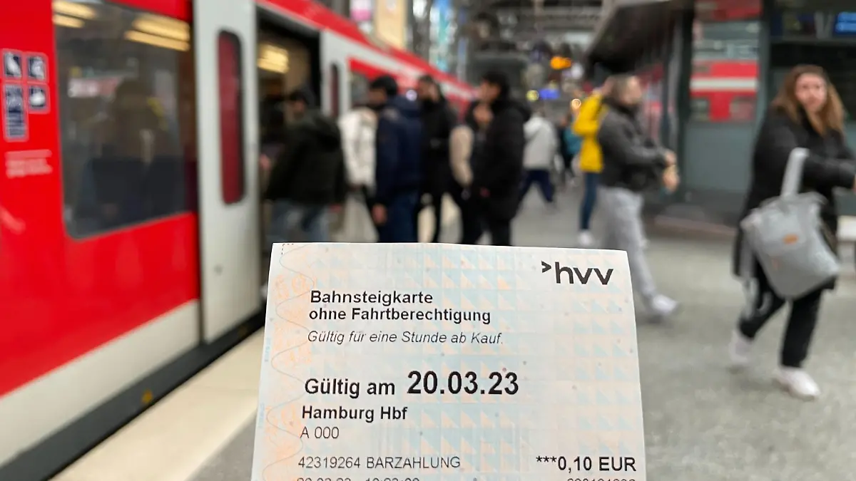 Bahnsteig-Ticket
