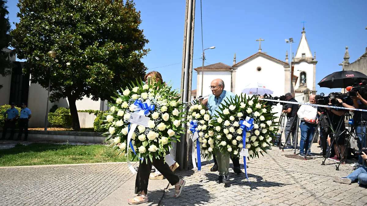 Totenwache für Diogo Jota in Gondomar in der Kapelle Sao Cosme am 4 . Juli 2025