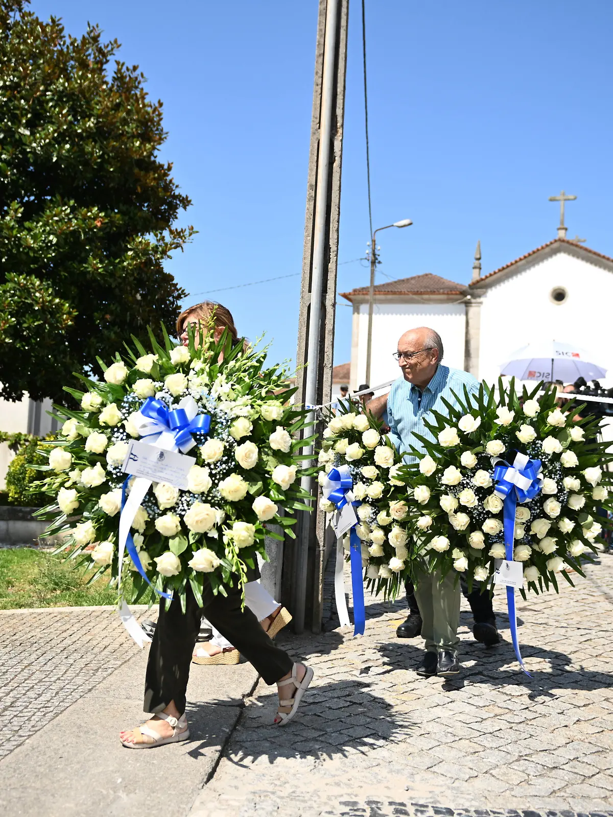 Totenwache für Diogo Jota in Gondomar in der Kapelle Sao Cosme am 4 . Juli 2025