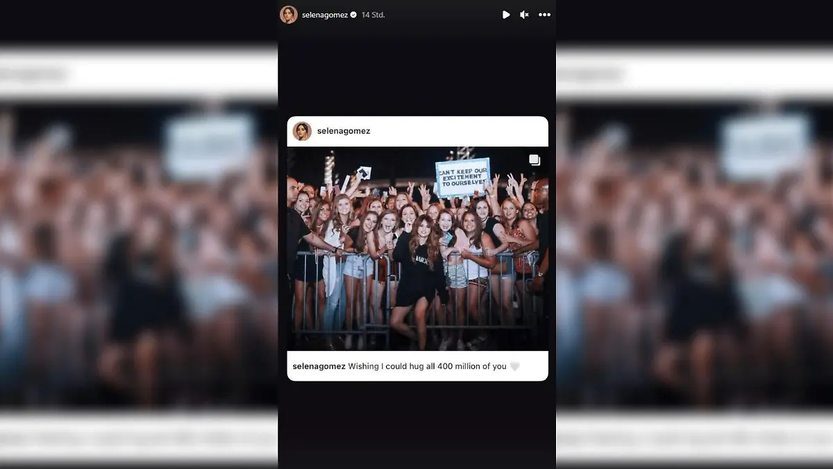 Selena Gomez bedankt sich bei 400 Millionen Followern