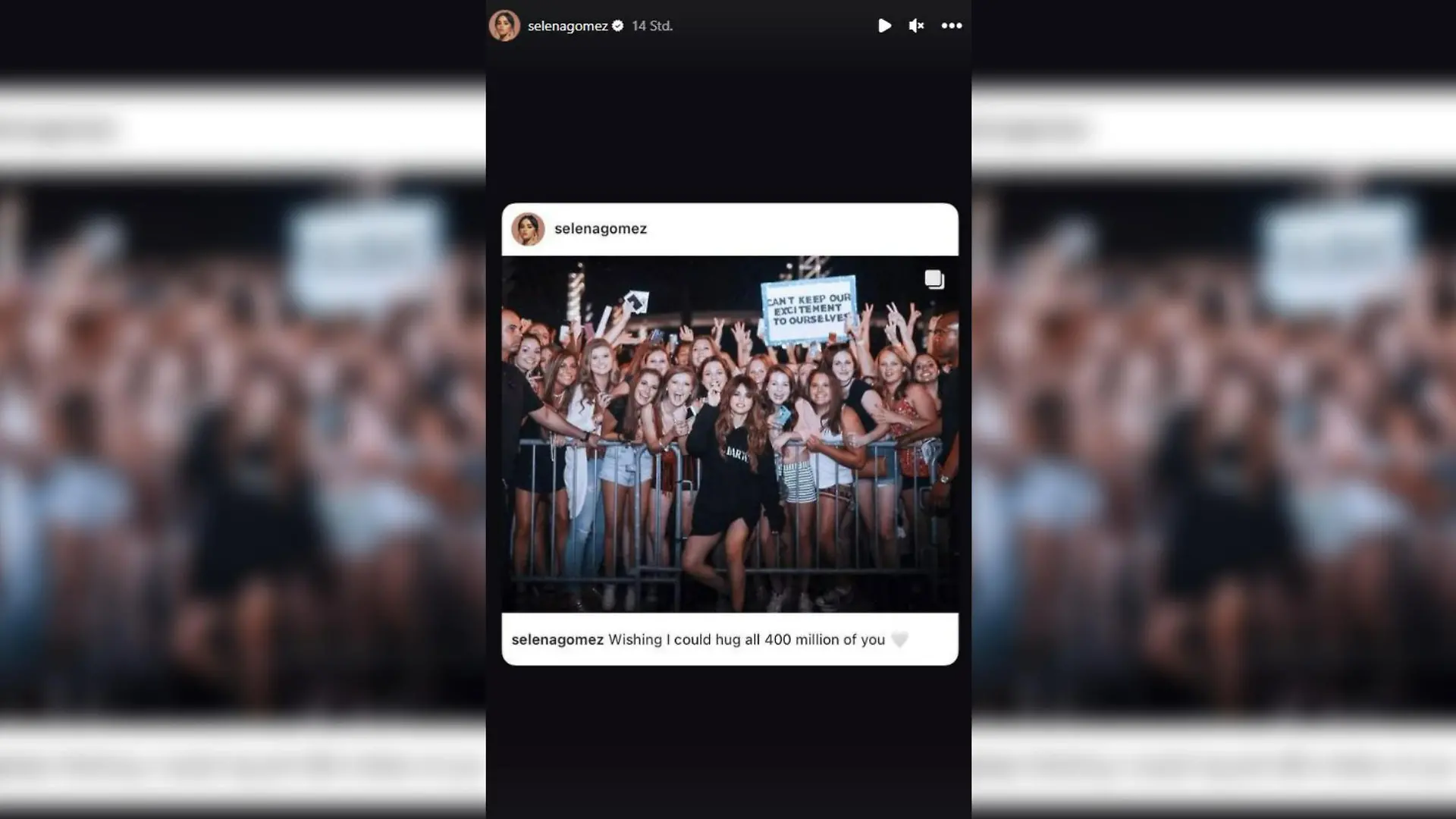 Selena Gomez bedankt sich bei 400 Millionen Followern