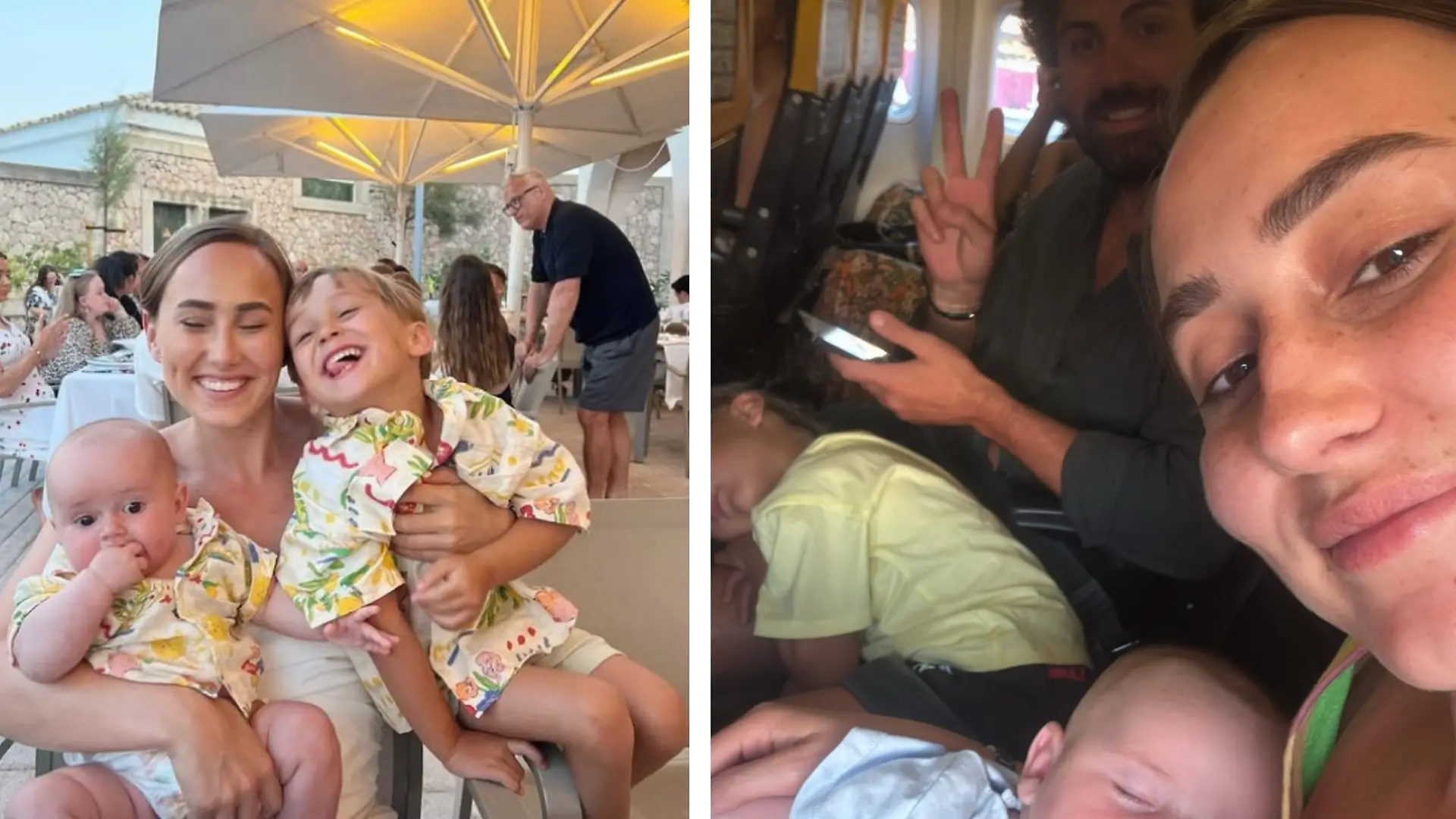 Georgie Harrison war mit ihrer kleinen Familie in der Ryanair-Maschine.