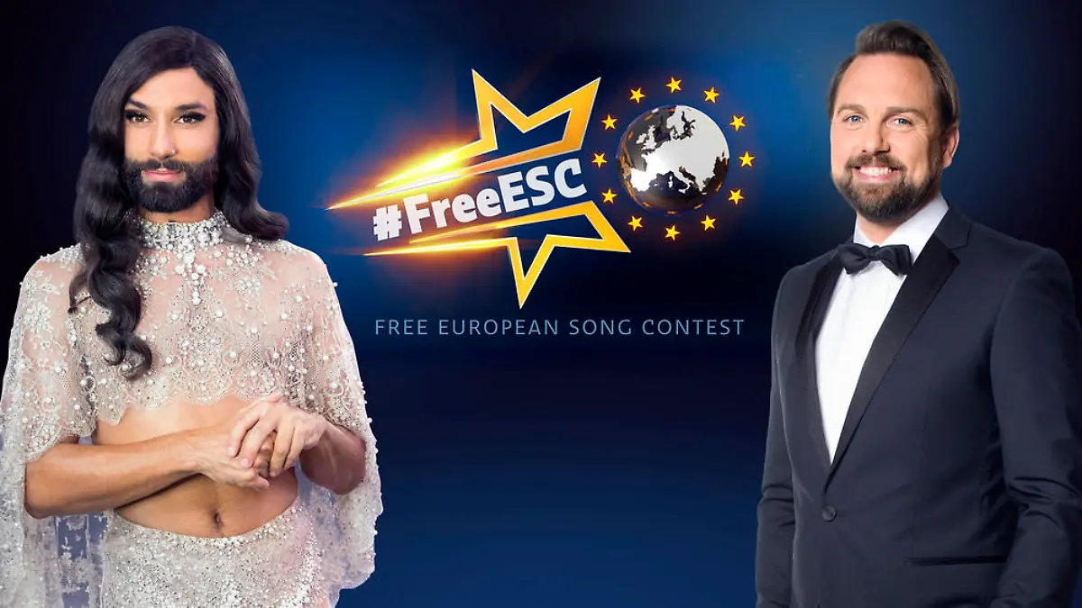 Conchita Wurst und Steven Gätjen moderieren den "Free ESC"