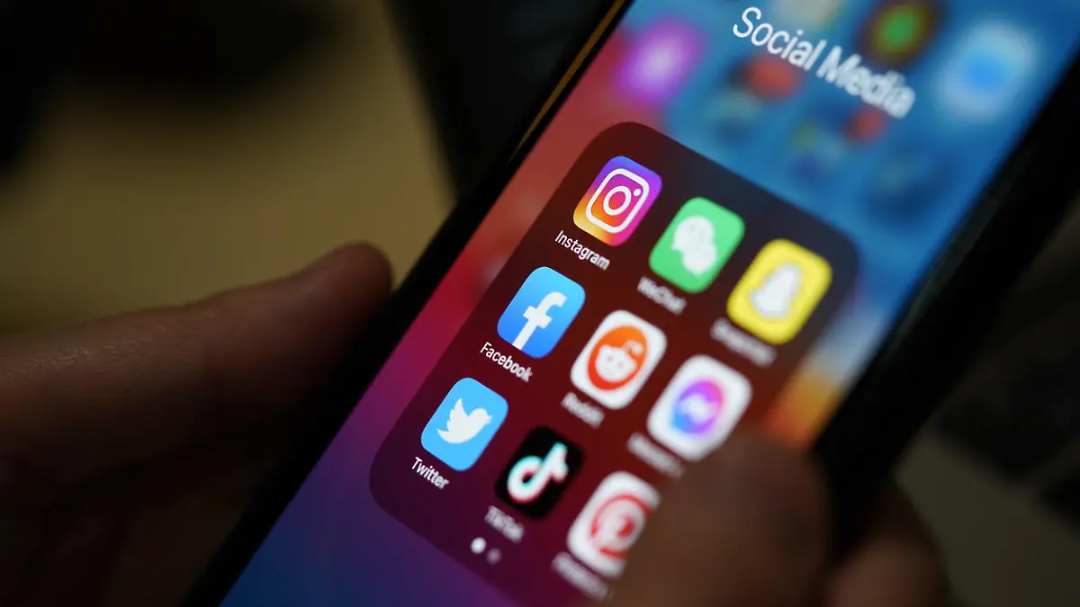 Chiang Mai, Thailand - February 2022 : Social media application on the smartphone screen