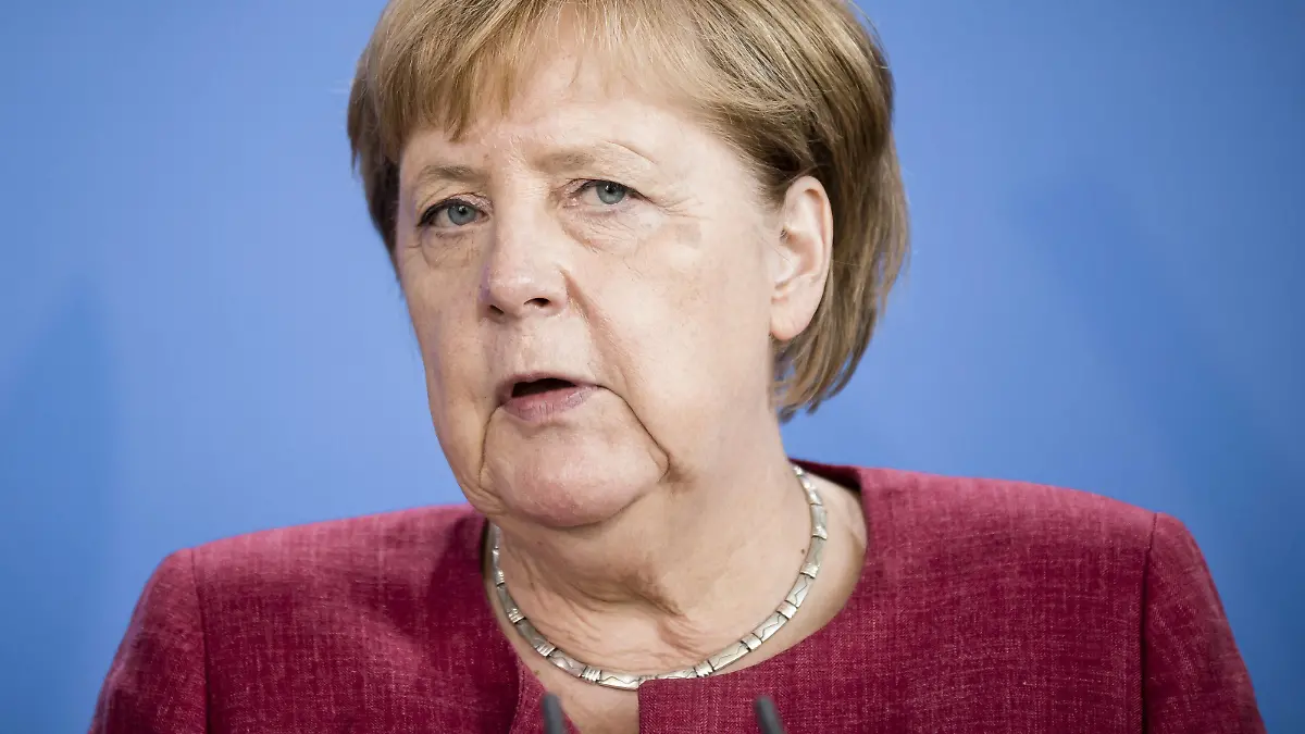 Bundeskanzlerin Angela Merkel, CDU, aufgenommen bei einem Presse Statement, anaesslich des G/ Treffens, im Bundeskanzleramt in Berlin. 24.08.2021. Berlin Deutschland *** German Chancellor Angela Merkel, CDU, recorded during a press statement, on the occasion of the G meeting, at the Federal Chancellery in Berlin 24 08 2021 Berlin Germany Copyright: xFelixxZahn/photothek.netx
