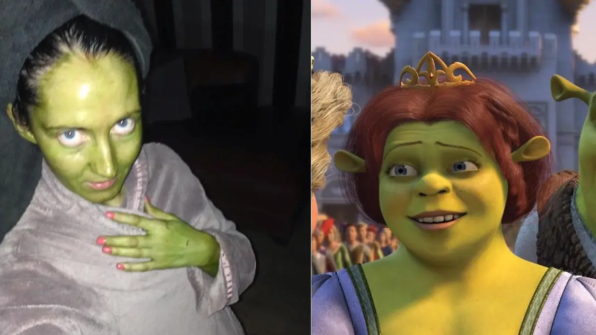 Giftgrün: Jenni Coleman sah nach einer Selbstbräuner-Aktion wie Fiona aus dem Film "Shrek" aus.