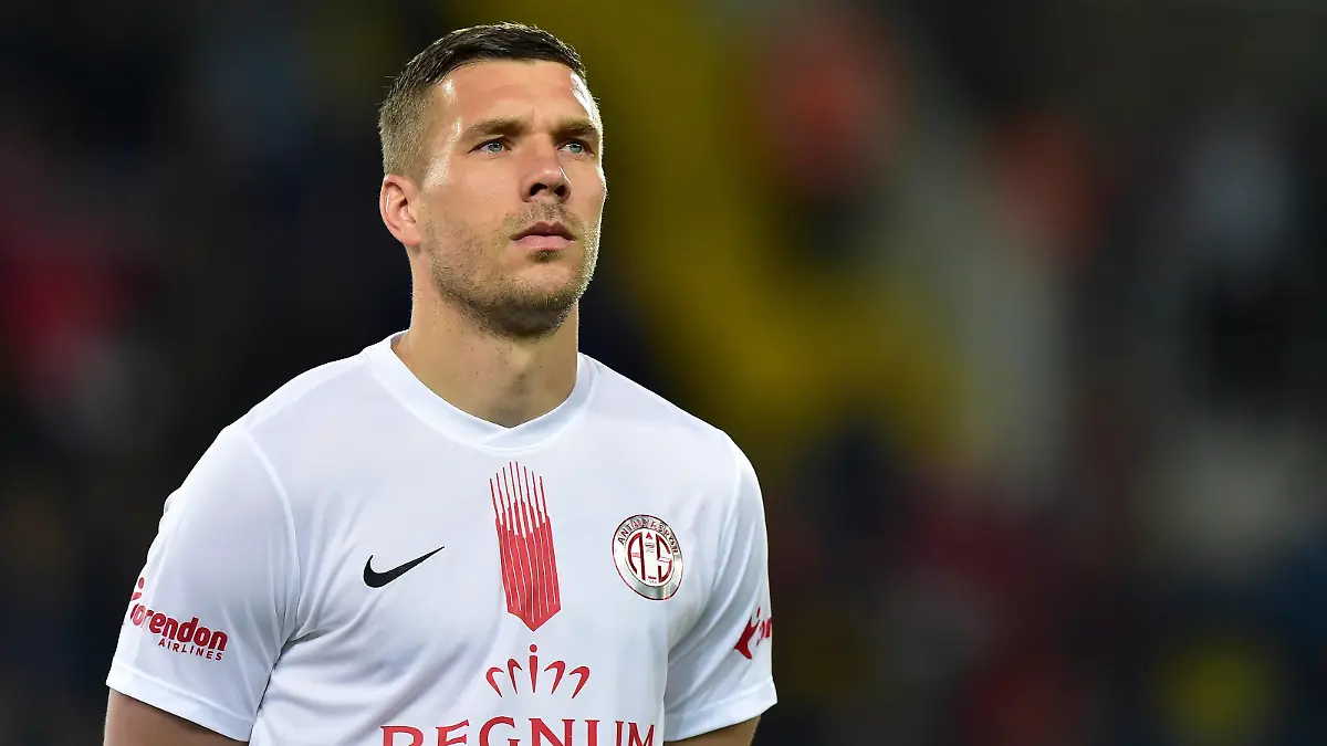 Antalyaspor s German forward Lukas Podolski during the Turkish Super League football match between Genclerbirligi and Antalyaspor on March 9, 2020 at the Eryaman Stadium in Ankara. Hikmet Saatci - Depo Photos 16691646