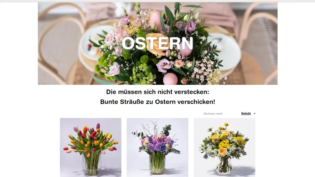 Blumen online bestellen.