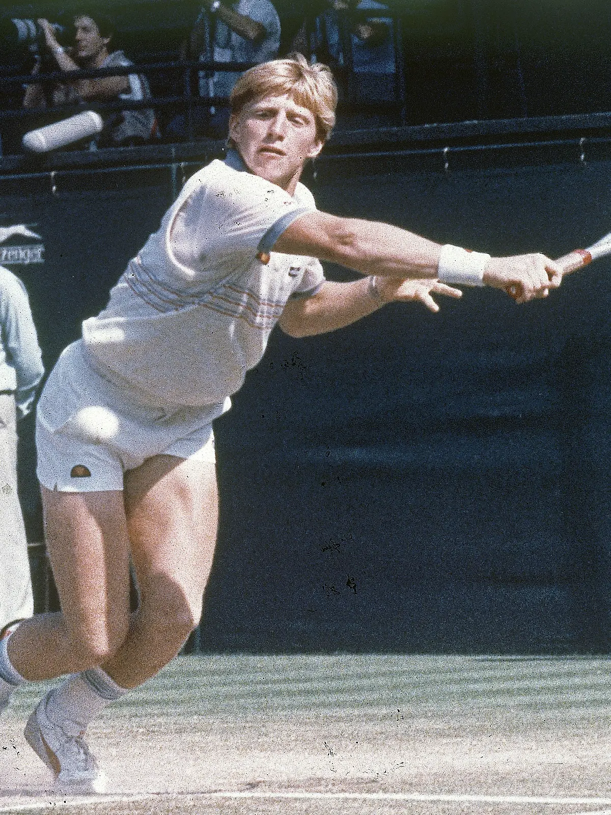 Der junge Boris Becker 1985 in Wimbledon.