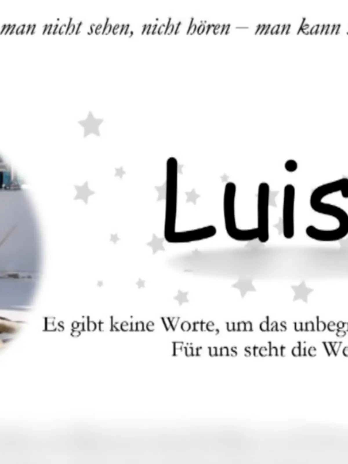 Abschied von Luise (†12) : Eltern veröffentlichen bewegende Traueranzeige