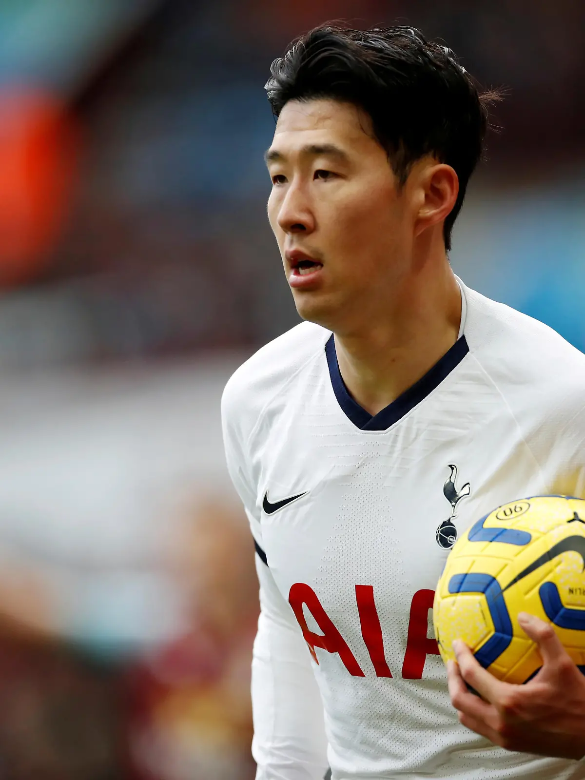 FILE PHOTO: Soccer Football - Premier League - Aston Villa v Tottenham Hotspur - Villa Park, Birmingham, Britain - February 16, 2020  Tottenham Hotspur's Son Heung-min   Action Images via Reuters/Andrew Boyers  EDITORIAL USE ONLY. No use with unauthorized audio, video, data, fixture lists, club/league logos or "live" services. Online in-match use limited to 75 images, no video emulation. No use in betting, games or single club/league/player publications.  Please contact your account representative for further details/File Photo