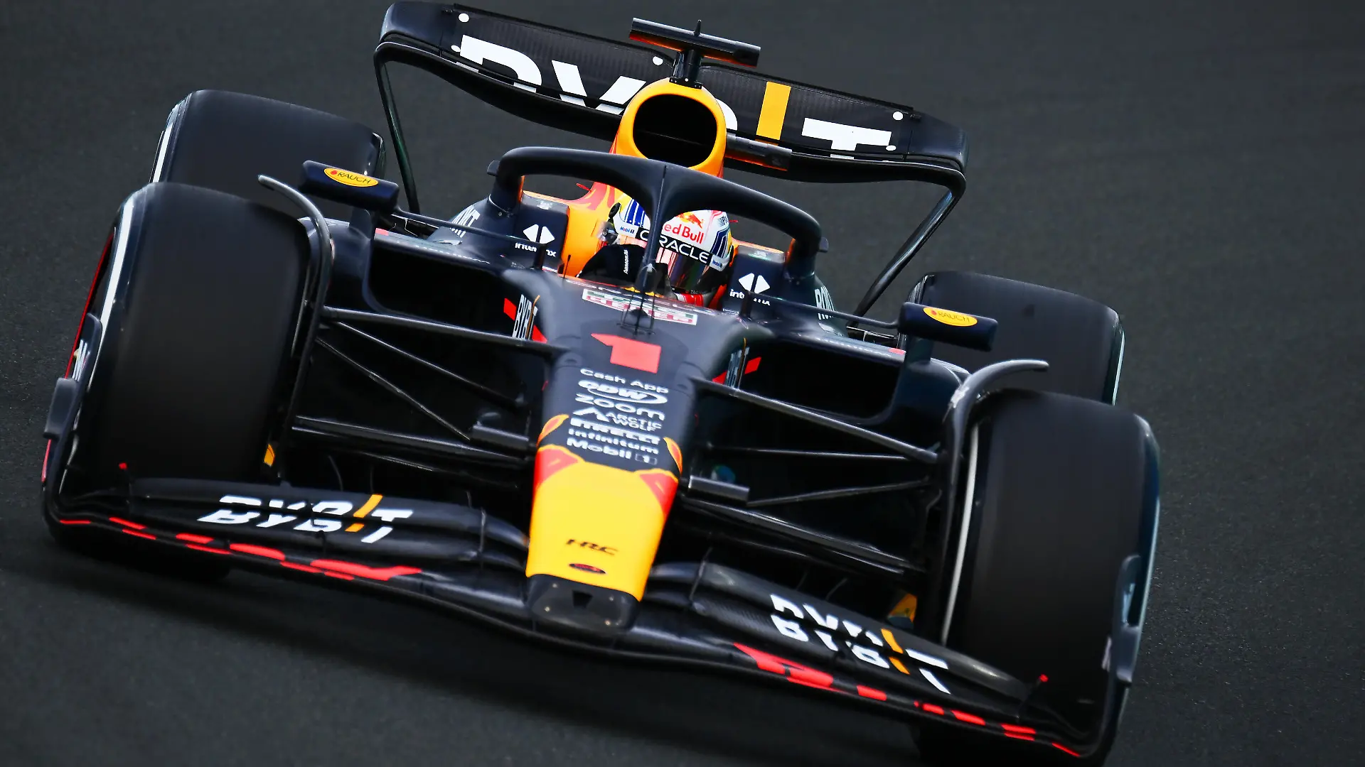 JEDDAH, SAUDI ARABIA - MARCH 18: Max Verstappen of the Netherlands driving the (1) Oracle Red Bull Racing RB19 on track during final practice ahead of the F1 Grand Prix of Saudi Arabia at Jeddah Corniche Circuit on March 18, 2023 in Jeddah, Saudi Arabia. (Photo by Clive Mason/Getty Images)