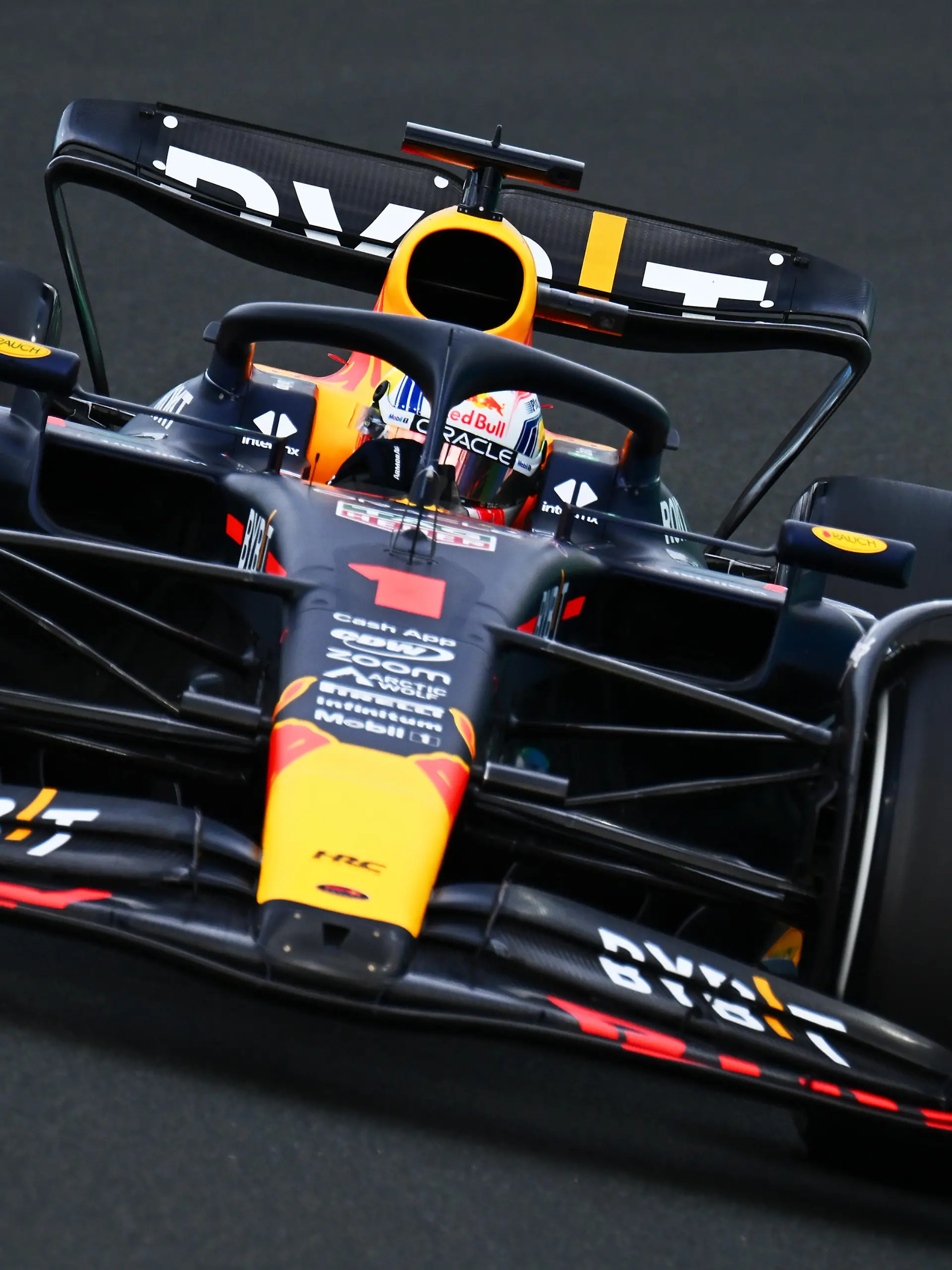 JEDDAH, SAUDI ARABIA - MARCH 18: Max Verstappen of the Netherlands driving the (1) Oracle Red Bull Racing RB19 on track during final practice ahead of the F1 Grand Prix of Saudi Arabia at Jeddah Corniche Circuit on March 18, 2023 in Jeddah, Saudi Arabia. (Photo by Clive Mason/Getty Images)
