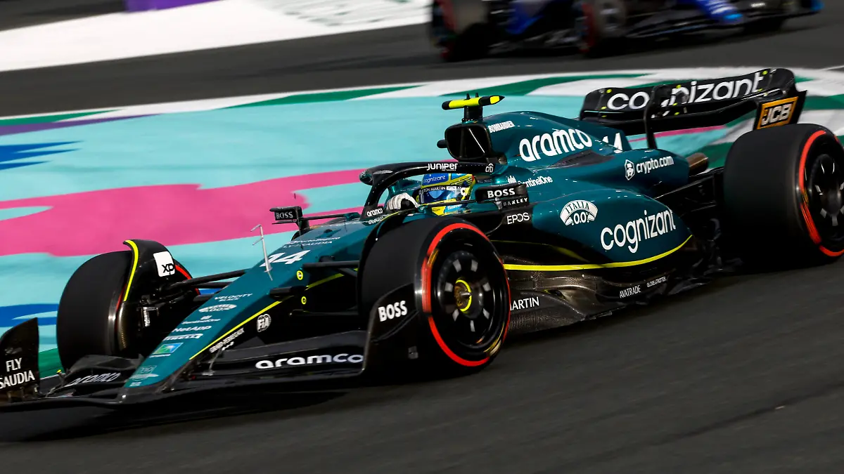 14 Fernando Alonso ESP, Aston Martin Aramco Cognizant F1 Team, F1 Grand Prix of Saudi Arabia at Jeddah Corniche Circuit on March 18, 2023 in Jeddah, Saudi Arabia. Photo by HOCH ZWEI Jeddah Saudi Arabia *** 14 Fernando Alonso ESP, Aston Martin Aramco Cognizant F1 Team , F1 Grand Prix of Saudi Arabia at Jeddah Corniche Circuit on March 18, 2023 in Jeddah, Saudi Arabia Photo by HOCH ZWEI Jeddah Saudi Arabia