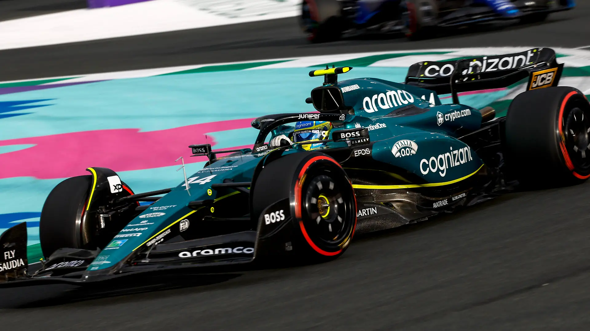 14 Fernando Alonso ESP, Aston Martin Aramco Cognizant F1 Team, F1 Grand Prix of Saudi Arabia at Jeddah Corniche Circuit on March 18, 2023 in Jeddah, Saudi Arabia. Photo by HOCH ZWEI Jeddah Saudi Arabia *** 14 Fernando Alonso ESP, Aston Martin Aramco Cognizant F1 Team , F1 Grand Prix of Saudi Arabia at Jeddah Corniche Circuit on March 18, 2023 in Jeddah, Saudi Arabia Photo by HOCH ZWEI Jeddah Saudi Arabia