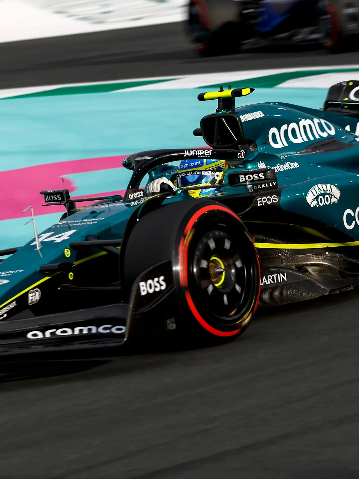 14 Fernando Alonso ESP, Aston Martin Aramco Cognizant F1 Team, F1 Grand Prix of Saudi Arabia at Jeddah Corniche Circuit on March 18, 2023 in Jeddah, Saudi Arabia. Photo by HOCH ZWEI Jeddah Saudi Arabia *** 14 Fernando Alonso ESP, Aston Martin Aramco Cognizant F1 Team , F1 Grand Prix of Saudi Arabia at Jeddah Corniche Circuit on March 18, 2023 in Jeddah, Saudi Arabia Photo by HOCH ZWEI Jeddah Saudi Arabia