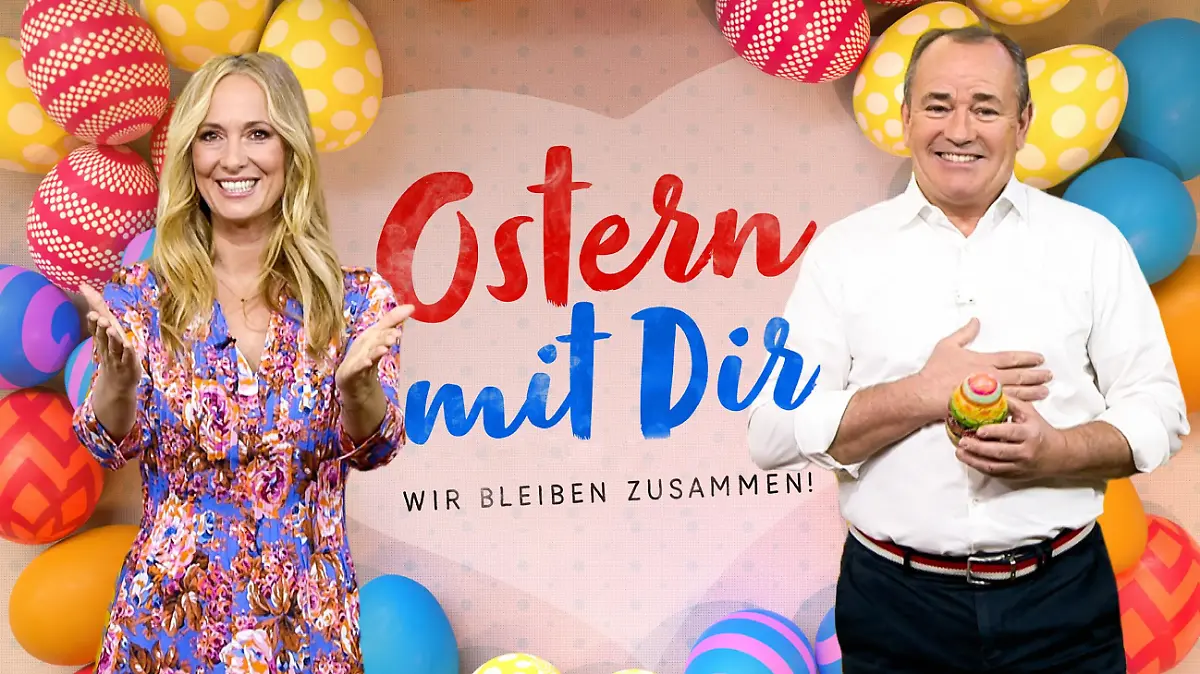 Angela Finger-Erben und Wolfram Kons moderieren die RTL-Liveshow an Ostersonntag.