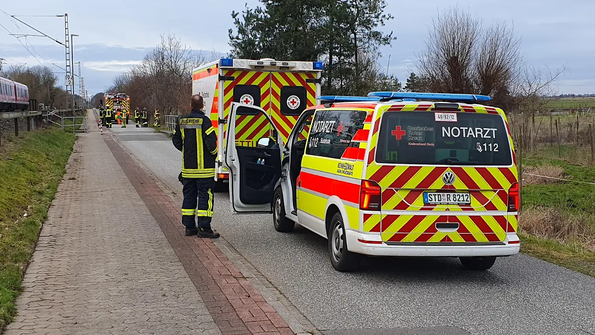Rettungskräfte vor Ort