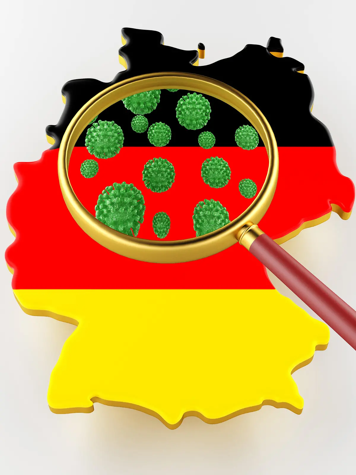 Deutschlandkarte zu Coronavirus