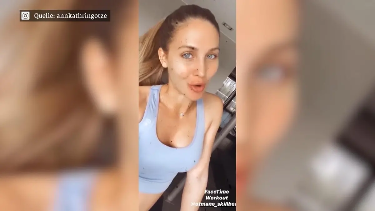 Ann-Kathrin Götze zeigt ihre nackte Babykugel Beim Home-Workout: