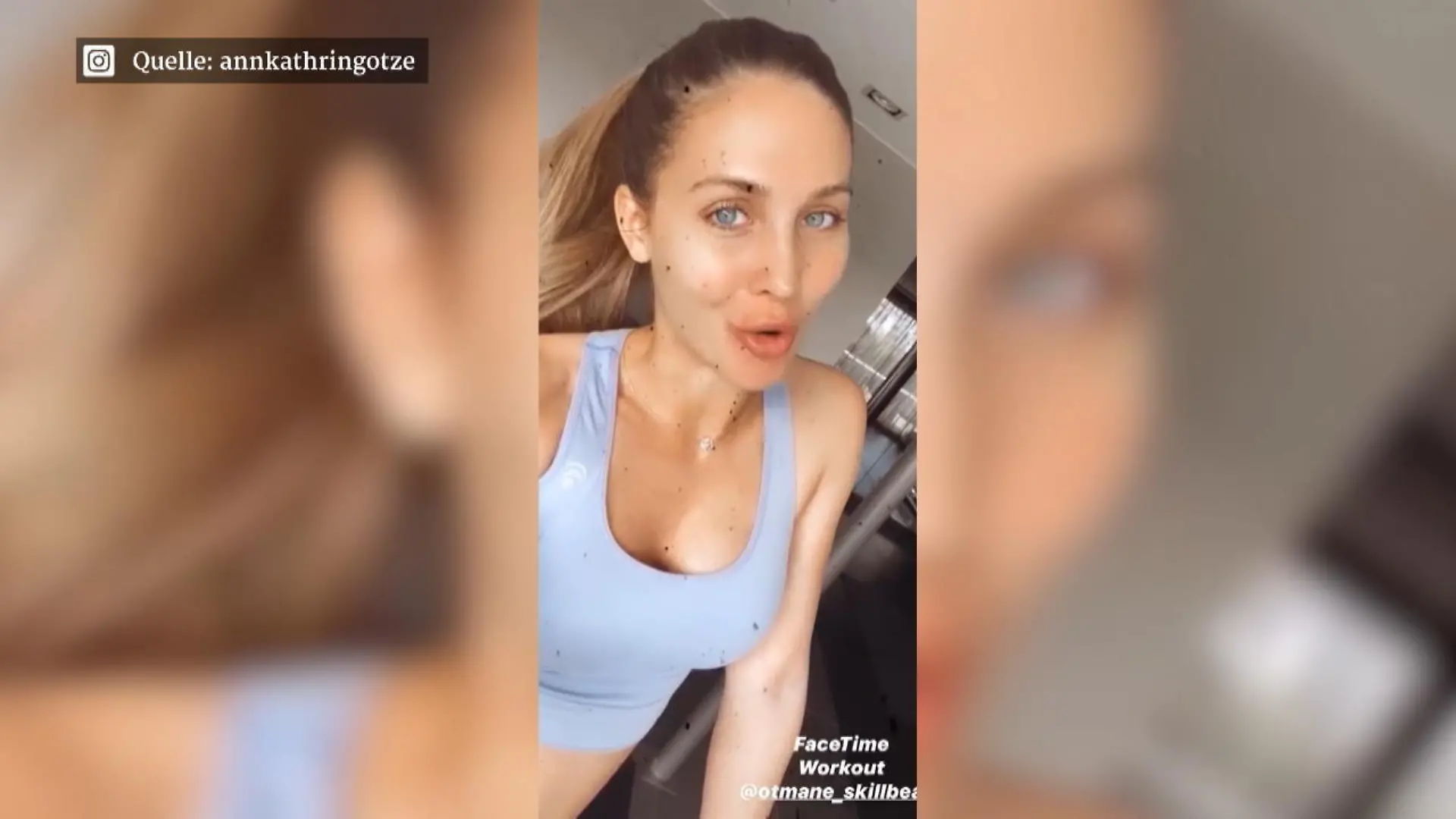 Ann-Kathrin Götze zeigt ihre nackte Babykugel Beim Home-Workout: