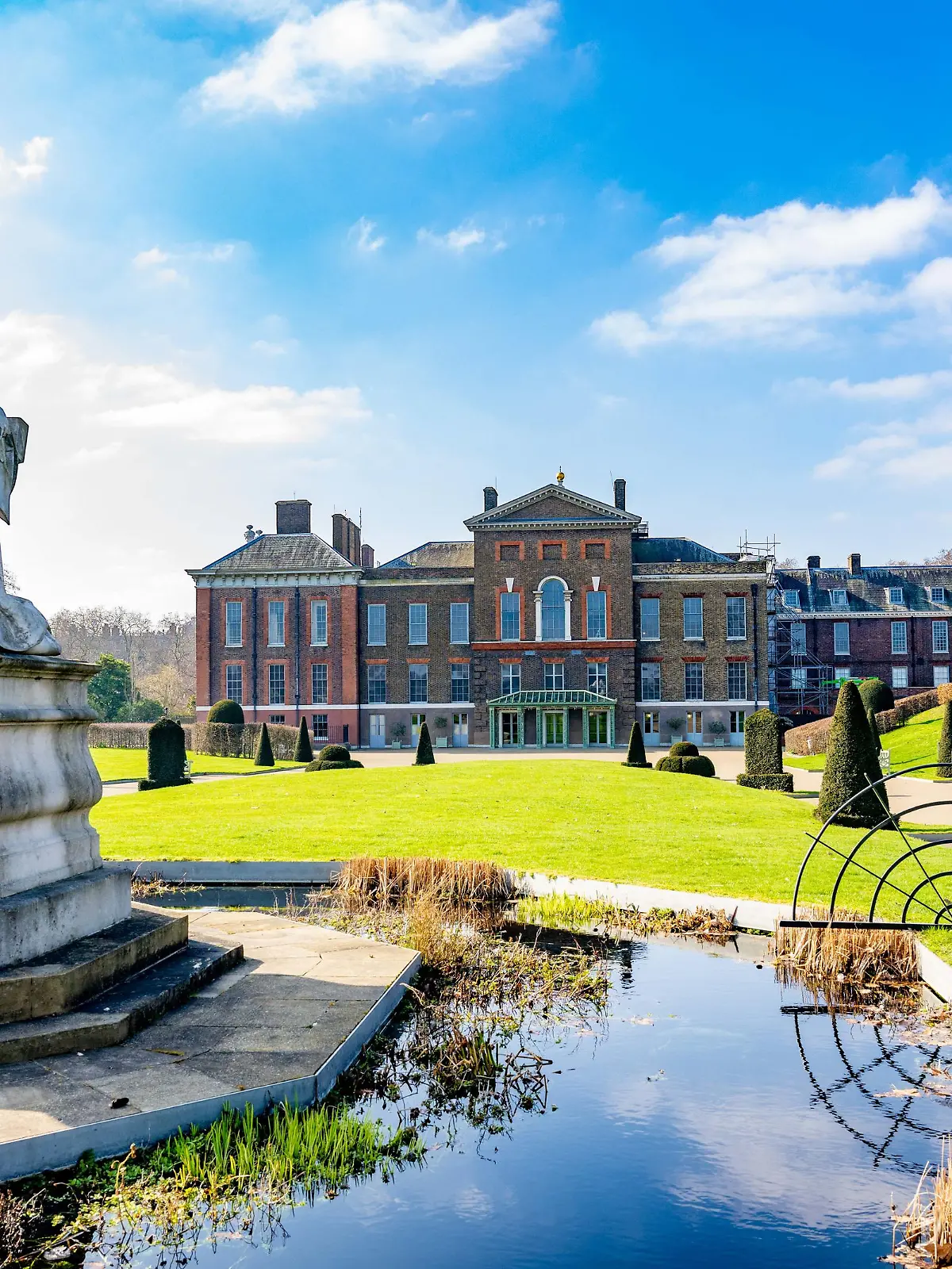 Kensington Palace is a royal residence in the Kensington Gardens, Kensington and Chelsea in London, England. From the 17th century it was a residence of the British royal family.