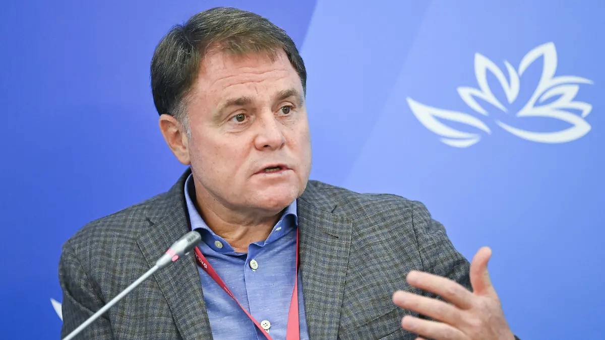 VLADIVOSTOK, RUSSIA - SEPTEMBER 4, 2021: Vladimir Gruzdev, chairman of the Board of the Association of Lawyers of Russia, attends the 2021 Eastern Economic Forum EEF at the Far Eastern Federal University FEFU on Russky Island. Dmitry Yefremov/TASS Host Photo Agency PUBLICATIONxINxGERxAUTxONLY TS10F090 