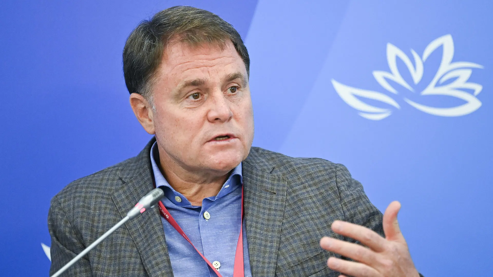 VLADIVOSTOK, RUSSIA - SEPTEMBER 4, 2021: Vladimir Gruzdev, chairman of the Board of the Association of Lawyers of Russia, attends the 2021 Eastern Economic Forum EEF at the Far Eastern Federal University FEFU on Russky Island. Dmitry Yefremov/TASS Host Photo Agency PUBLICATIONxINxGERxAUTxONLY TS10F090
