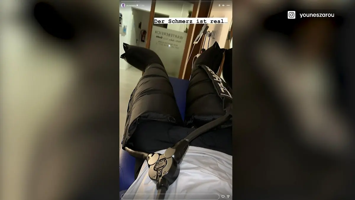 Ob die Lymphdrainage die Schmerzen von Younes Zarou lindert? Einen Versuch ist es auf jeden Fall wert.