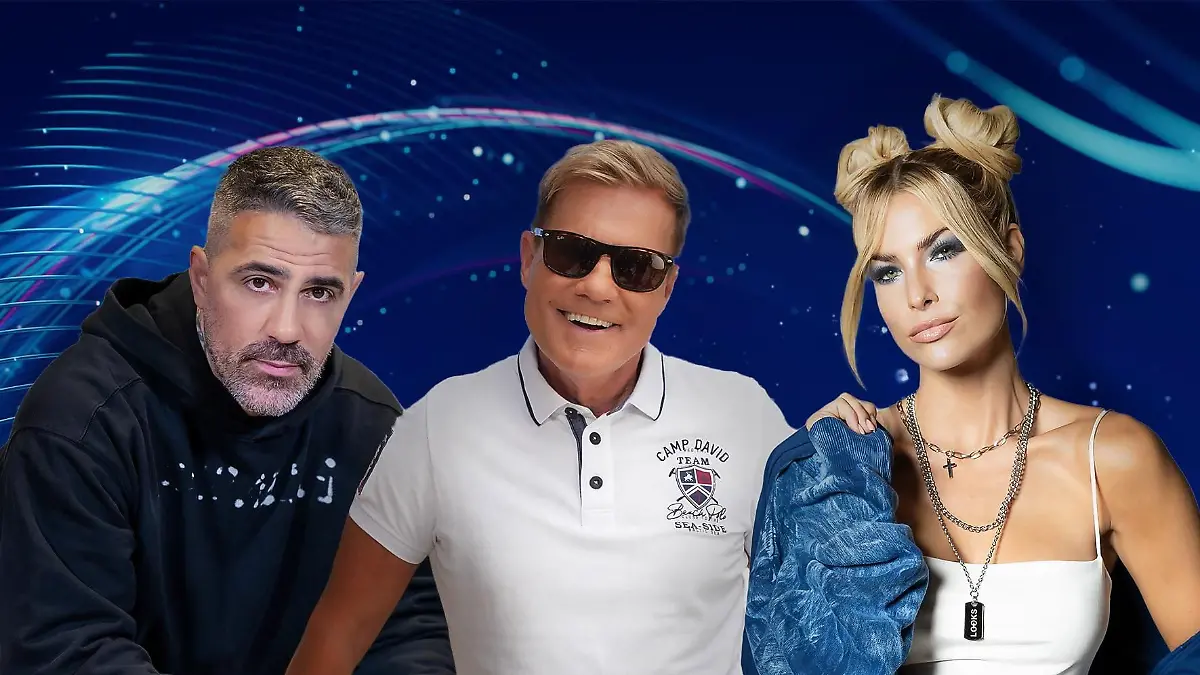 V.l.: Anis Ferchichi (Bushido), Dieter Bohlen und Isi Glück bilden die neue DSDS Jury