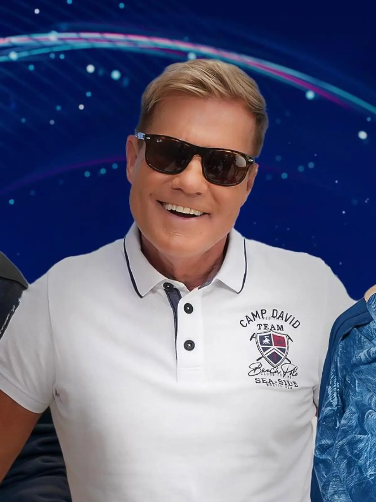 V.l.: Anis Ferchichi (Bushido), Dieter Bohlen und Isi Glück bilden die neue DSDS Jury