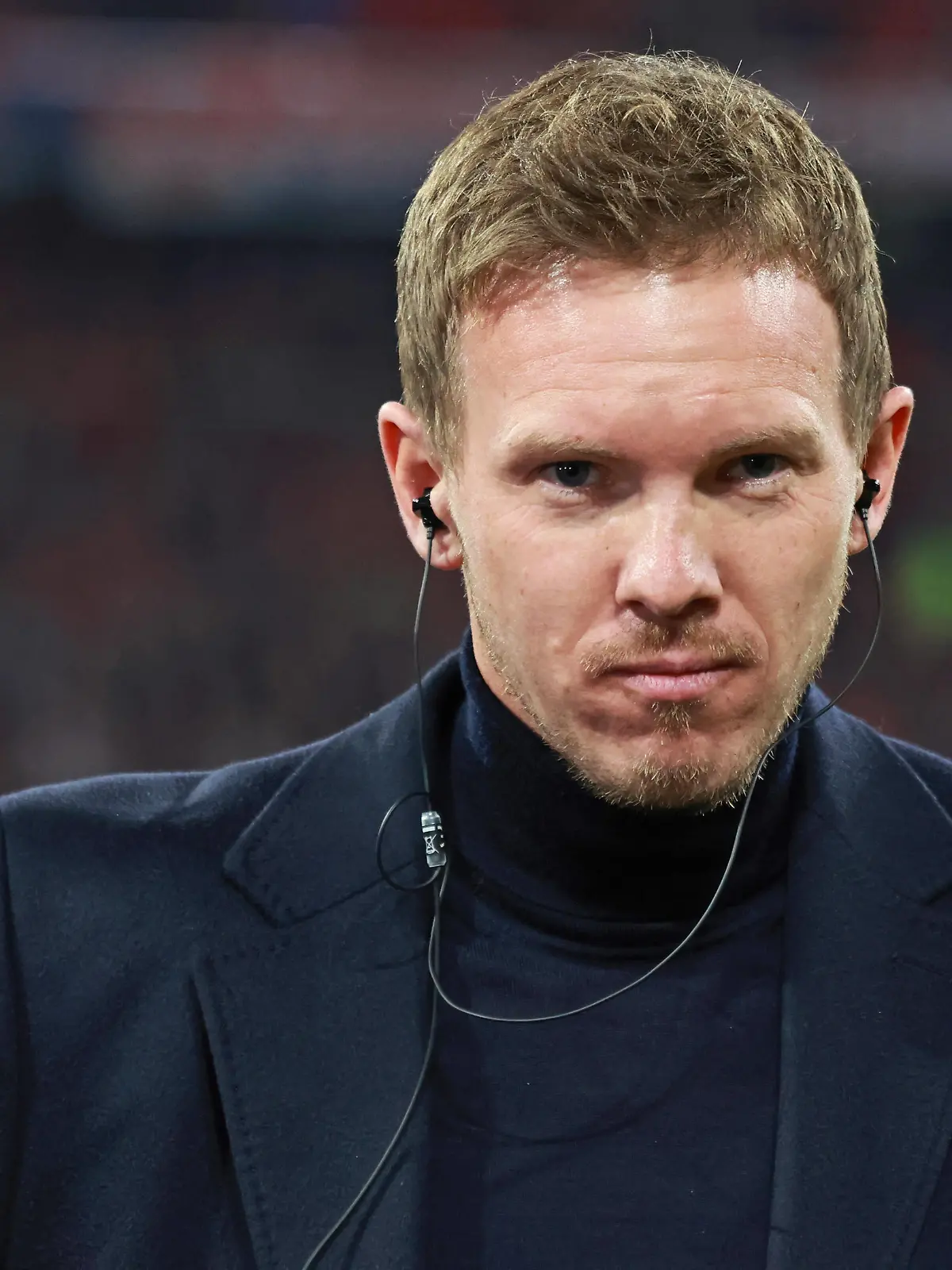 Trainer, Julian Nagelsmann FCB Portraet, Portrait, DAZN, Interview Fussball / UEFA Champions League / FC Bayern Muenchen - Paris Saint-Germain / Allianz Arena / 08.03.2023 / FOTO: Mladen Lackovic / LakoPress *** Coach, Julian Nagelsmann FCB Portraet, Portrait, DAZN, Interview Football UEFA Champions League FC Bayern Muenchen Paris Saint Germain Allianz Arena 08 03 2023 PHOTO Mladen Lackovic LakoPress