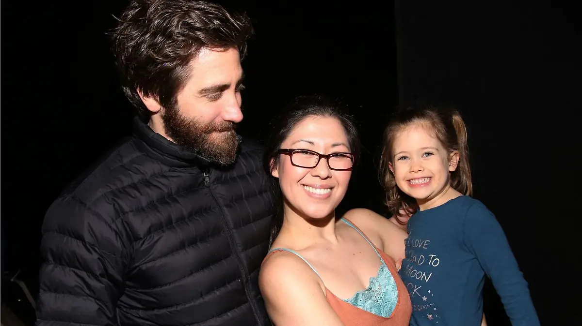 Jake Gyllenhaal, Ruthie Ann Miles und deren Tochter Abigail im Jahr 2017