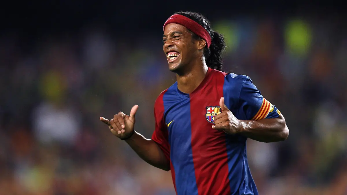  Ronaldinho FC Barcelona - Torjubel - PUBLICATIONxNOTxINxFRAxITA pan15748