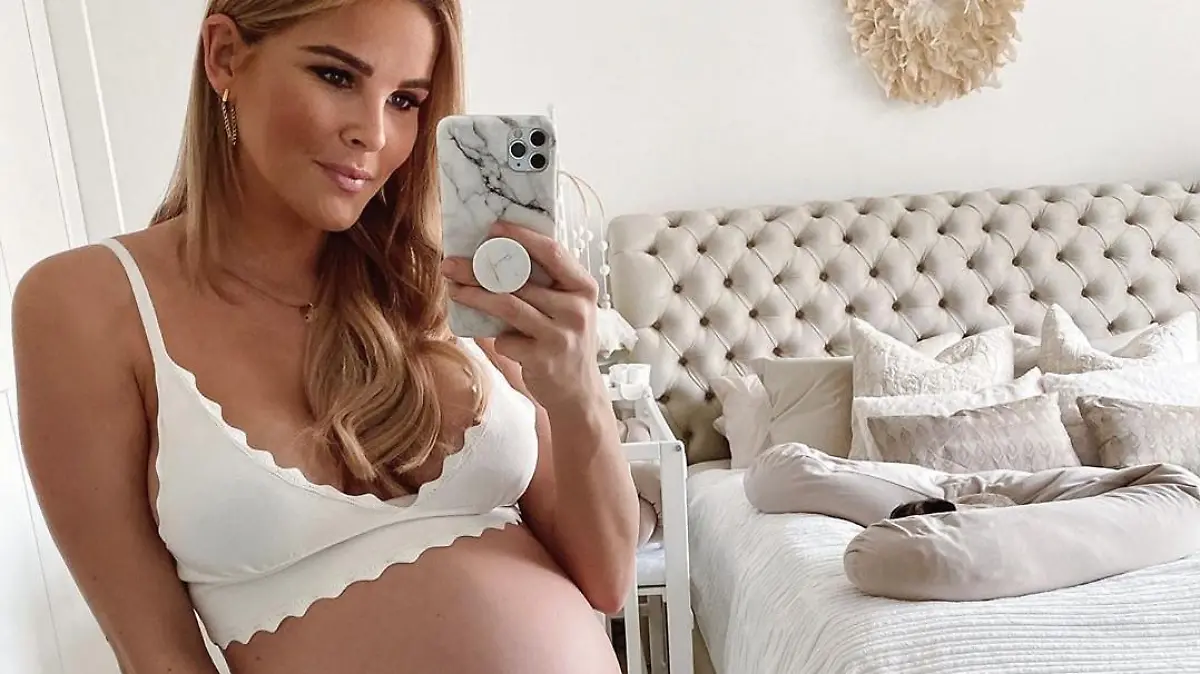 Der Babybauch gehört der Vergangenheit an: Christin Kaeber und ihr Freund sind Elter geworden.