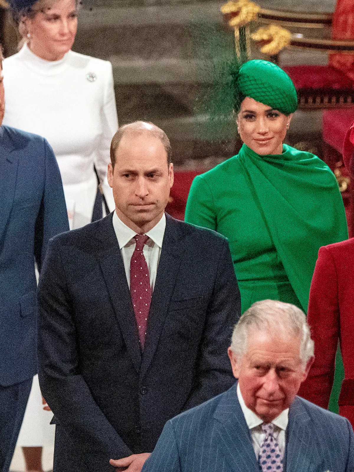 . 09/03/2020. London, United Kingdom. Queen Elizabeth II , Prince of Wales, Duchess of Cornwall , Prince Harry and Meghan Markle, the Duke and Duchess of Sussex, along with Duke and Duchess of Cambridge and Earl and Countess of Wessex at the Commonwealth Day Service at Westminster Abbey in London. PUBLICATIONxINxGERxSUIxAUTxHUNxONLY xi-Imagesx/xPoolx IIM-20873-0178