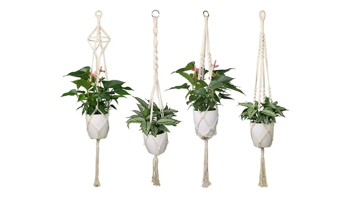 Makramee Blumenampel.