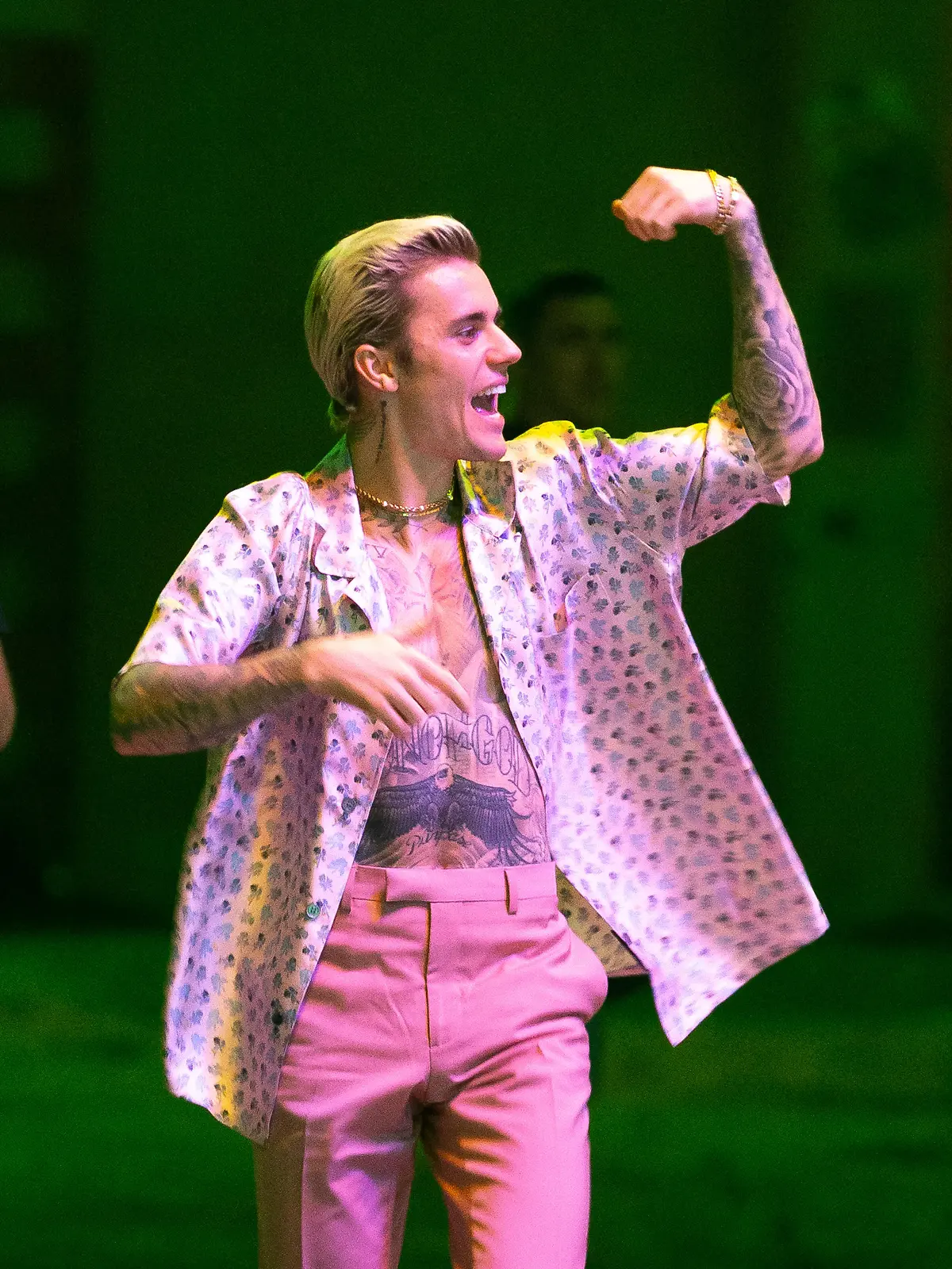 Justin Bieber shows off his body and his tattoos on a video shoot in Miami with J Balvin. Justin has been keeping fit with a hockey based fitness plan and showed off the results as he greeted Balvin as he walked onto set late Thursday night. There duo where filming the video for the song La Bomba.

Pictured: Justin Bieber
Ref: SPL5152532 280220 NON-EXCLUSIVE
Picture by: SplashNews.com

Splash News and Pictures
Los Angeles: 310-821-2666
New York: 212-619-2666
London: +44 (0)20 7644 7656
Berlin: +49 175 3764 166
photodesk@splashnews.com

World Rights, 
