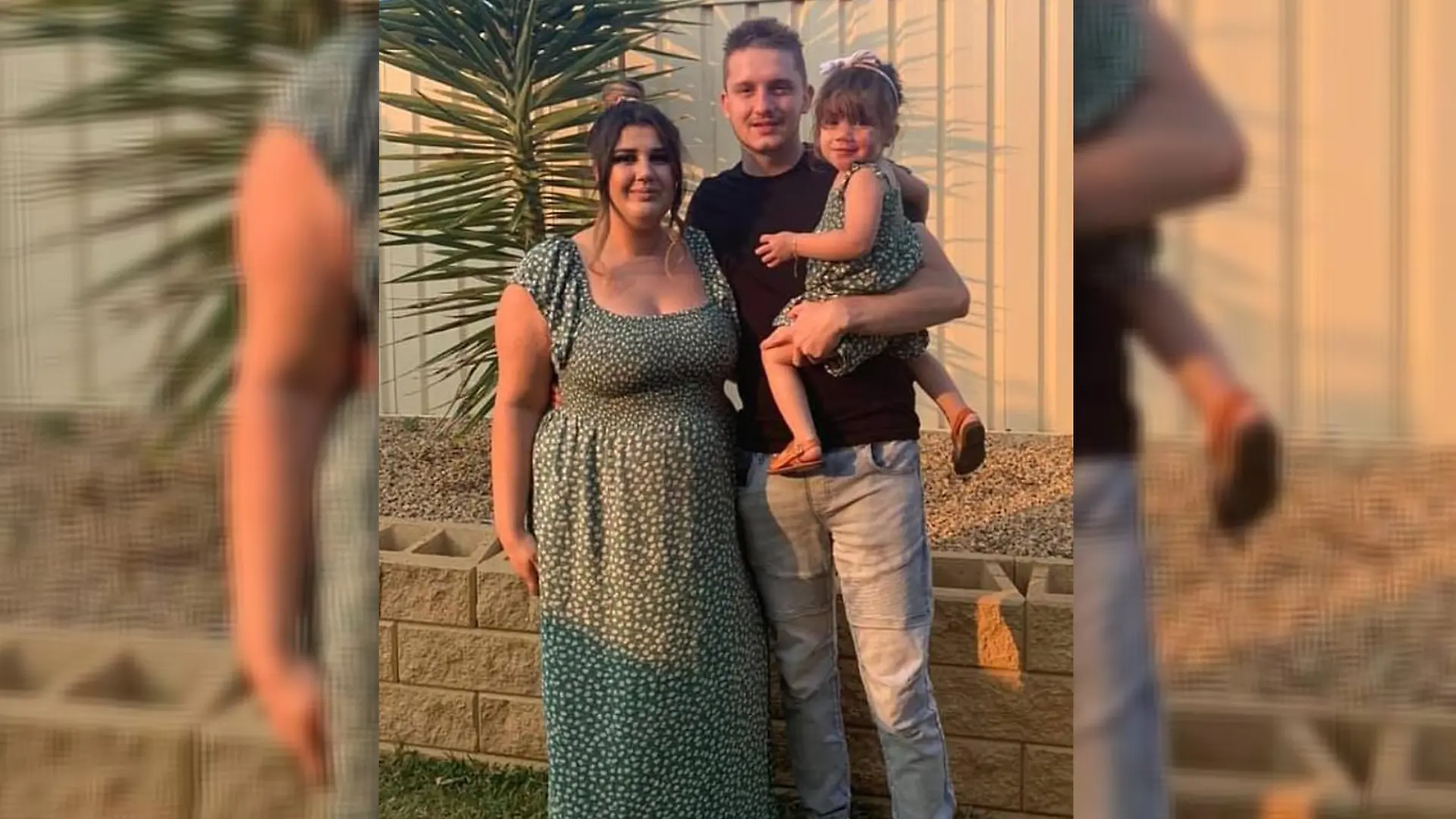 Marianna und Corey Bowering mit Tochter Angelica