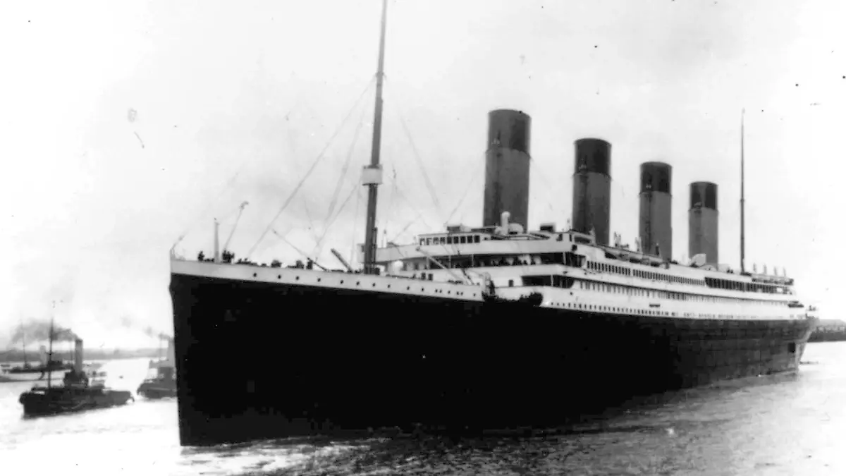 FILE - In this April 10, 1912 file photo the Titanic leaves Southampton, England on her maiden voyage. The salvage firm that has plucked artifacts from the sunken Titanic cruise ship over the decades is seeking a judge's permission to rescue more items from the rapidly deteriorating wreck. (AP Photo/File)