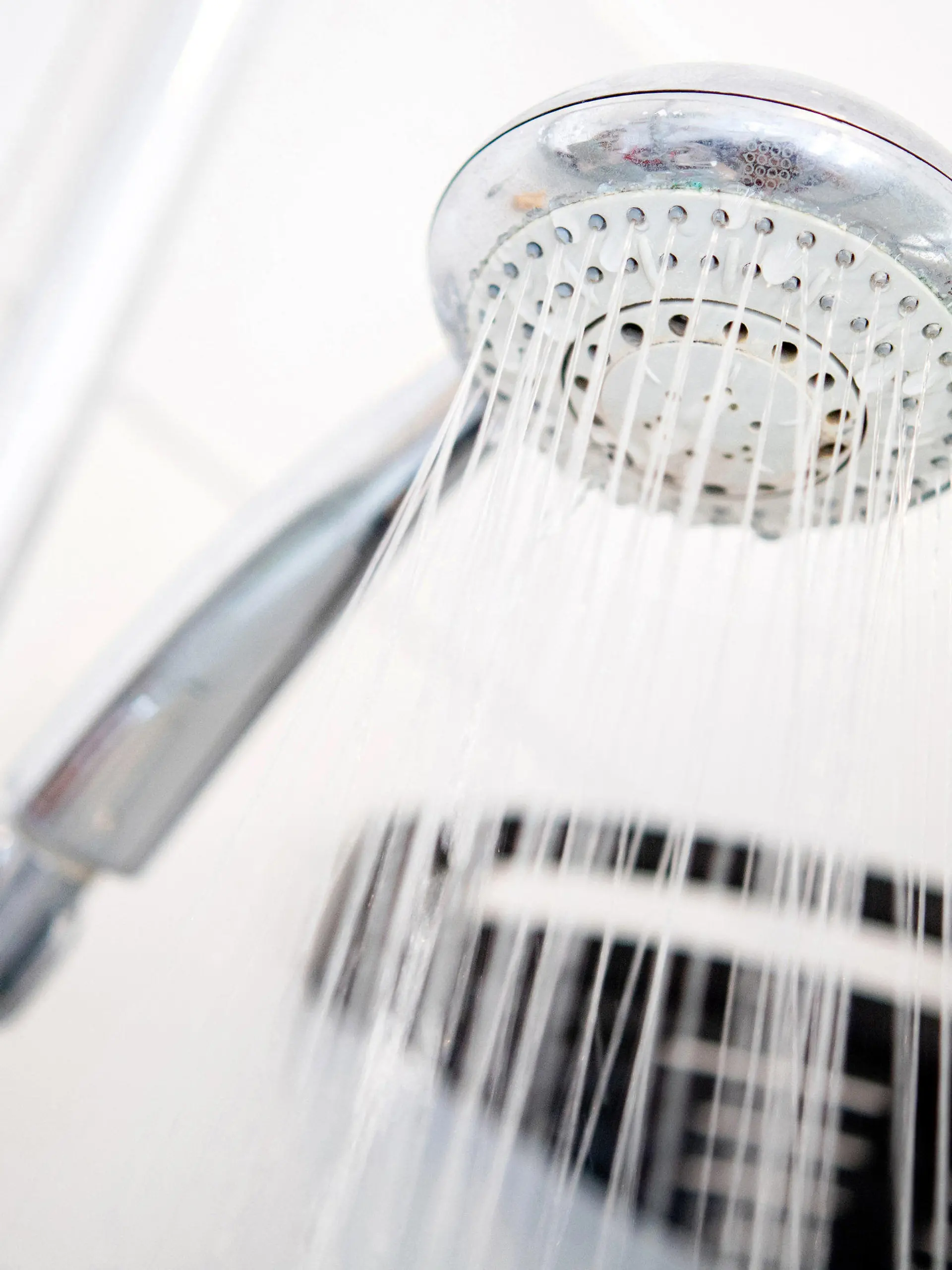 ARCHIV - 14.09.2022, Niedersachsen, Oldenburg: Ein Duschkopf hängt in einer Dusche in einem Badezimmer. (Illustration zu dpa  "Turnhallen nach Legionellen-Fällen in Cottbus vorläufig gesperrt") Foto: Hauke-Christian Dittrich/dpa +++ dpa-Bildfunk +++