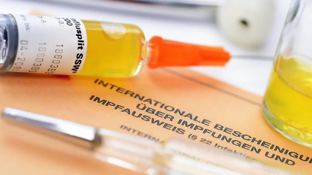 Impfspritze auf Impfausweis
Impfspritze on Vaccination